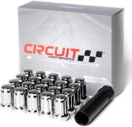 спортивные колесные гайки с приводом на шлицы circuit performance, хромированные, 12x1.25 из кованой стали (набор из 20 гаек с инструментом) логотип