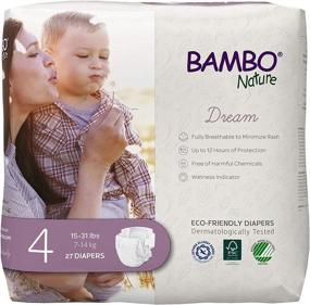 img 4 attached to 👶 Bambo Nature Premium Eco-Friendly Baby Diapers - Size 4 (27 Count), Sizes 1-6 Available