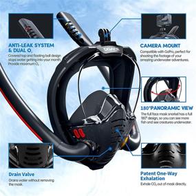 img 2 attached to Breathing Snorkeling Panoramic Anti Leak Anti Fog