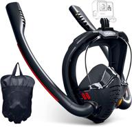 breathing snorkeling panoramic anti leak anti fog logo