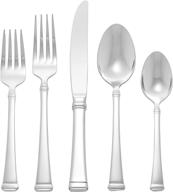 20 piece stainless steel mikasa flatware set - model 5110575 logo