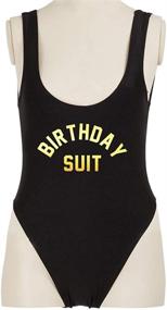 img 1 attached to Yarsiman Swimsuit Backless Swimwear Birthday Women's Clothing