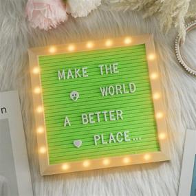 img 2 attached to 🌟 Illuminate Your Messages: Letter Board Stand with Built-in Lights