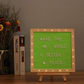 img 3 attached to 🌟 Illuminate Your Messages: Letter Board Stand with Built-in Lights