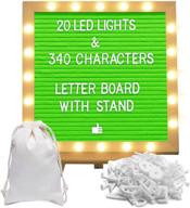 🌟 illuminate your messages: letter board stand with built-in lights logo