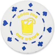 brybelly white drink token poker logo