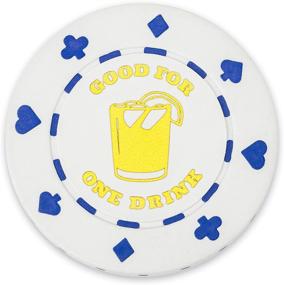 img 4 attached to Brybelly White Drink Token Poker
