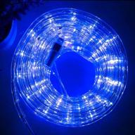 versatile 33ft blue led rope lights for christmas and outdoor decorations – waterproof, connectable, and energy-efficient logo