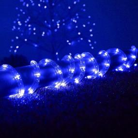 img 1 attached to Versatile 33ft Blue LED Rope Lights for Christmas and Outdoor Decorations – Waterproof, Connectable, and Energy-Efficient