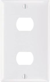 img 1 attached to 🔌 Legrand-Pass &amp; Seymour K2W Plastic Despard Opening Wall Plate - Two Horizontal Openings Per Gang with Mounting Straps