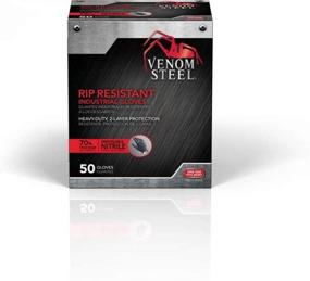 img 1 attached to 💪 Venom Steel Premium Industrial Nitrile Gloves: Superior Black Glove for Enhanced Protection