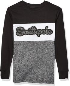 img 3 attached to 👕 Black Chenille Sleeve Southpole Clothing for Small Boys