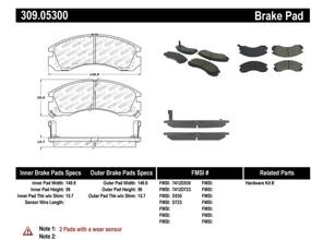 img 2 attached to Улучшите тормозное действие с помощью колодок StopTech 309.05300 Sport Brake Pads + Shims & Hardware 🏎️