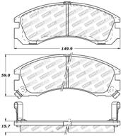 улучшите тормозное действие с помощью колодок stoptech 309.05300 sport brake pads + shims & hardware 🏎️ логотип