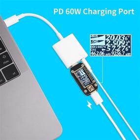 img 2 attached to USB C to 3.5mm Headphone Adapter with 60W PD Charging - 2-in-1 Digital Audio Dongle for Lossless Music on iPad Pro/MacBook Pro/Air M1 2021 (White)
