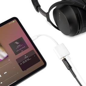 img 3 attached to USB C to 3.5mm Headphone Adapter with 60W PD Charging - 2-in-1 Digital Audio Dongle for Lossless Music on iPad Pro/MacBook Pro/Air M1 2021 (White)