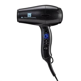 img 1 attached to 💎 Professional Black Pearl Digital Hair Dryer with Compact Nozzle