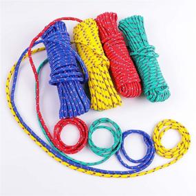 img 1 attached to Braided Rope Yellow Blue Green