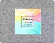 elliworth 100% шерстяной стиральный мат: премиум 13.5x17 дюймовый мат для глажения для лоскутного шитья, термопрессы и easypress / easypress 2 логотип