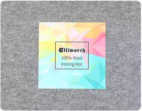 img 4 attached to ELLIWORTH 100% Шерстяной стиральный мат: Премиум 13.5x17 дюймовый мат для глажения для лоскутного шитья, термопрессы и Easypress / Easypress 2
