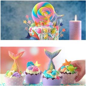 img 2 attached to 🐚 Силиконовые формы для тортов с рисунком Русалочьего хвоста, Морской конь, Звезды морского дна, Морская ракушка, Коралл, Ракушка и Черепахи - Идеально подходят для украшения торта в морской тематике, изготовления шоколадных конфет, фонданта и поделок из полимерной глины (7 шт.)