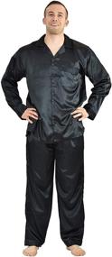 img 2 attached to 👔 Stylish and Trendy: Up2Date Fashion Men's Satin Set X-Large Black