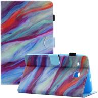 🌈 rainbow marble pu leather stand case for samsung galaxy tab e 8.0 inch 2016 tablet with pencil holder pockets [auto sleep/wake] – uucovers logo