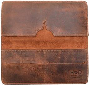 img 1 attached to 👜 Handmade Leather Accessories for Men's Wallets, Card Cases & Money Organizers with Hide Drink Warranty