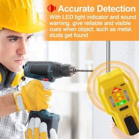 img 2 attached to 🔍 3/4-Inch Stud Finder Wall Scanner with LCD Indicator & Sound Warning - Detects Wood and Metal Studs