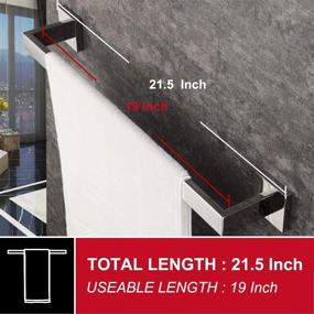 img 2 attached to 🛀 KOKOSIRI 20-Inch Single Towel Bar: Stylish Wall Mounted SUS304 Stainless Steel Towel Holder in Polished Chrome - Ultimate Bathroom and Kitchen Towel Rack, B4003CH-L20