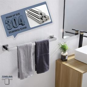 img 1 attached to 🛀 KOKOSIRI 20-Inch Single Towel Bar: Stylish Wall Mounted SUS304 Stainless Steel Towel Holder in Polished Chrome - Ultimate Bathroom and Kitchen Towel Rack, B4003CH-L20