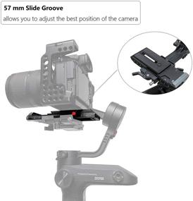 img 1 attached to 📷 ANDYCINE Quick Release Plate | 1/4 inch Thread Holes | 38mm Arca Type Compatible | DJI Ronin S/ RS2/RSC2 | ZHIYUN Crane 2/3 | Weebill S Gimbals