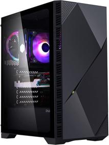 img 4 attached to 🖥️ Zalman Z3 Iceberg (Черный) Игровой корпус: ATX Mid Tower, Вентиляторы RGB, Закаленное стекло, USB 3.0