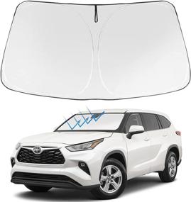 img 4 attached to Windshield Protector Toyota Highlander Accessories