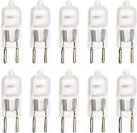 🔆 10 pack frosted lense dimmable t4 q35/g5.3fr/120v halogen light bulb: efficient solution for electric oil warmers, aromatherapy lamps, wax burners, and incense diffusers logo