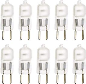img 4 attached to 🔆 10 Pack Frosted Lense Dimmable T4 Q35/G5.3FR/120V Halogen Light Bulb: Efficient Solution for Electric Oil Warmers, Aromatherapy Lamps, Wax Burners, and Incense Diffusers