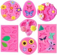 elfkitwang silicone butterfly chocolate decoration logo