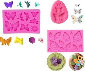img 2 attached to Elfkitwang Silicone Butterfly Chocolate Decoration