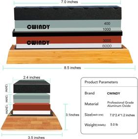img 2 attached to Улучшите кромку своего лезвия с помощью точильных камней CWINDY - в комплект входит отпланировка для оптимальных результатов.
