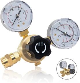 img 2 attached to RX WELD Argon CO2 Gas Welding Regulator with Gauges, Cutting Regulator CGA580 and 6.6Ft Gas Hose