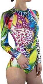 img 2 attached to ALLEZ Printed Swimsuit Swimwear Multicolored Women's Clothing in Swimsuits & Cover Ups