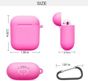 img 2 attached to Compatible With AirPods Case Cover Silicone Protective Skin For Airpods Case 2&Amp