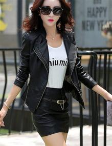 img 2 attached to 🧥 Tanming Women's Leather Jacket - Versatile Clothing for Women with Coats, Jackets & Vests Options