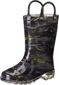 img 4 attached to 👣 Западный глава Monster Crusher Rain Boot: Прочная и веселая обувь для малышей и малышей