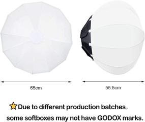 img 3 attached to 🔆 Godox CS-65D Softbox Lantern - 65cm Bowens Mount Softbox Soft Light Modifier for Aputure 300D Mark II 120D SL-60W VL150 SL150WII FV150 AD200PRO AD300 AD400PRO AD600 VL300 VL200 UL150