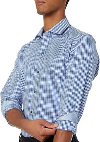 img 2 attached to 👔 Premium Supima Patterned Shirts: BUTTONED Spread Collar 16 16.5 - High-Quality Men's Clothing