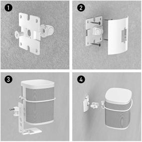 img 1 attached to Adjustable Mutil Degree Swivel Adjustments Bracket Home Audio