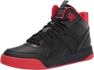 puma backcourt sneaker black high silver logo