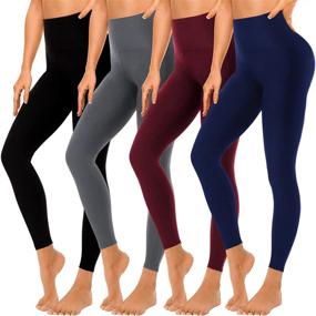 👖 High Waisted Tummy Control Leggings for Women - Buttery…