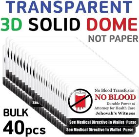 img 2 attached to 📱 Vongsado -Bulk 40pcs- No Blood Transfusion Premium 3D Stickers: Cell Phone Accessories for Jehovah Witness Gifts, Ministry Supplies and JW.org"